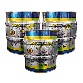 Zeykur Safir 2 Kg Yağlı Salamura Siyah Zeytin 3 Adet
